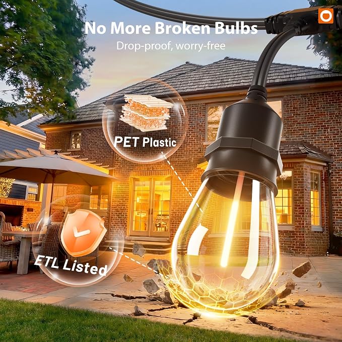 addlon 100FT Outdoor String Lights LED - Image 3