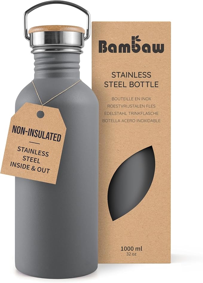Bambaw 32 oz Non-insulated Stainless Steel Water Bottle by Bambaw