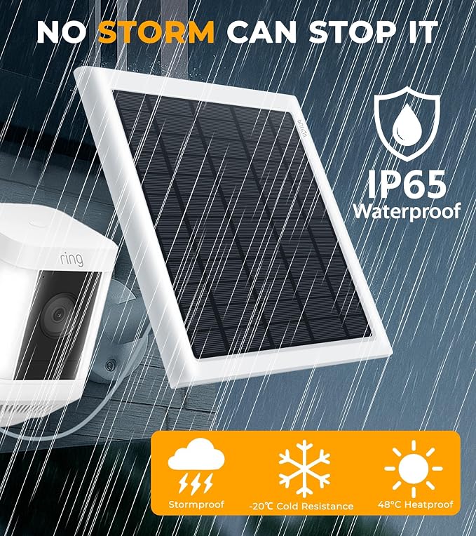 8W Solar Panel for Ring Camera, Solar Panel Charger Compatible - Image 6