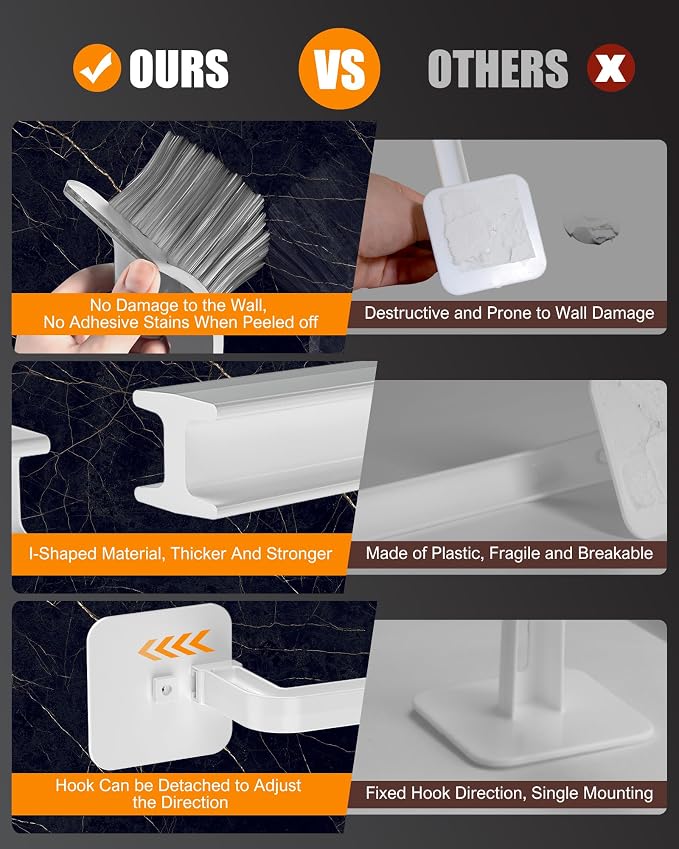 Hat Rack for Hat Storage, Strong Adhesive Hat Hooks for Wall Hat Organizer for - Image 8