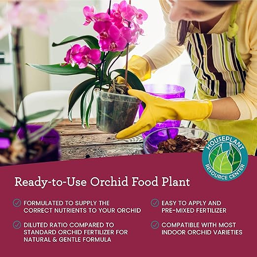 Orchid Fertilizer Spray – Nourishing Liquid Plant Food Mist for Healthy Orchids – Easy-to-Use Nutrient Boost for Vibrant Blooms & Healthy Roots – Made in USA – 8 oz