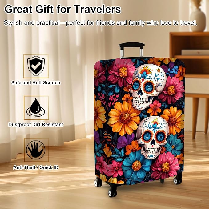 Luggage Cover Protector for 26-28 Inch Suitcases, TSA Approved Elastic Travel - Image 7