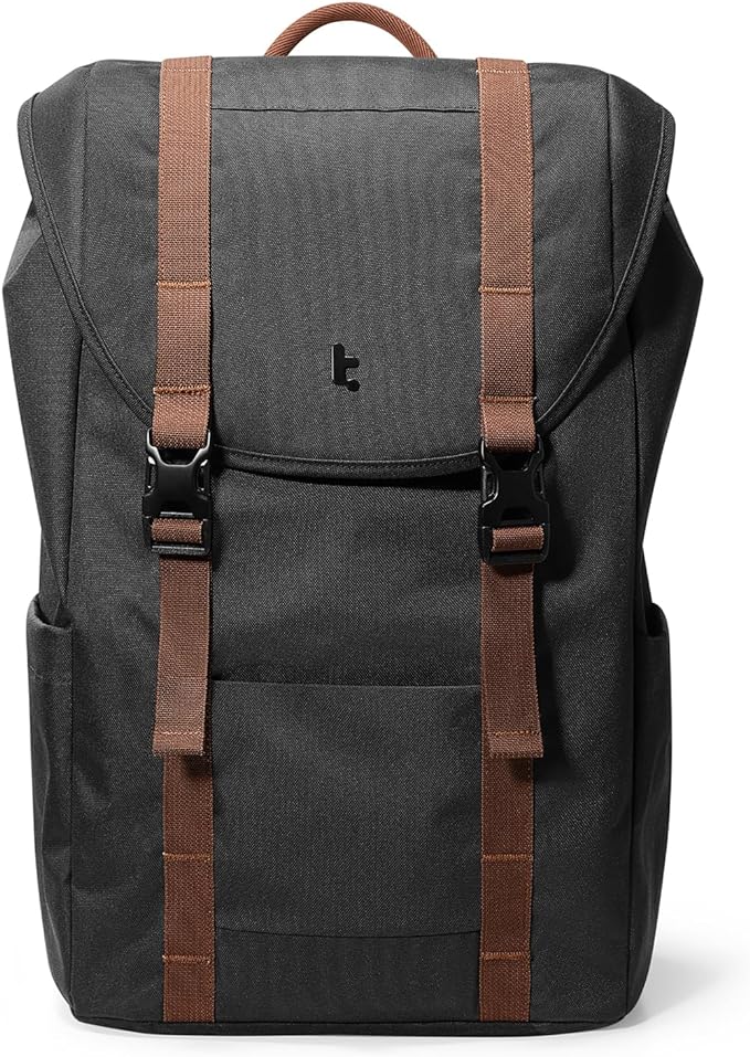 tomtoc Flap Laptop Backpack, Lightweight, Water-Resistant Casual Daypack by tomtoc