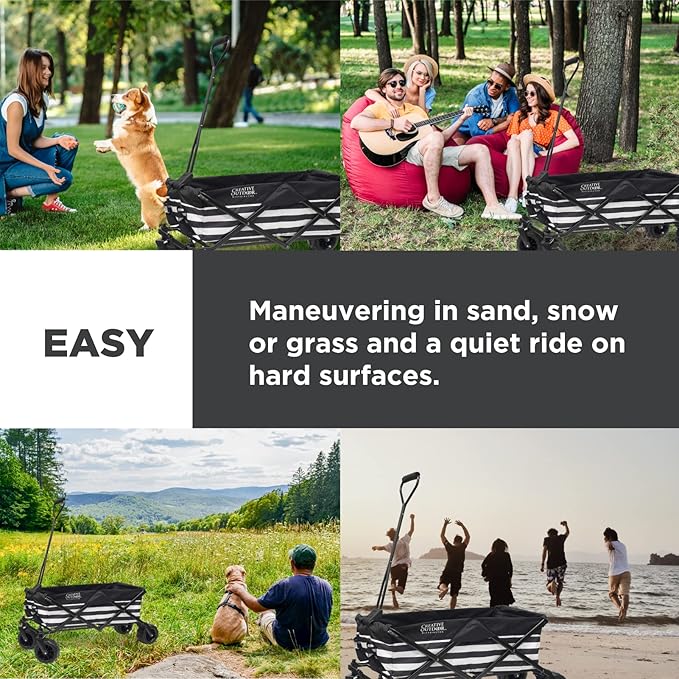 Creative Outdoor Original Folding Wagon All-Terrain Wheels