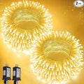 2-Pack 66FT 200 LED String Lights Indoor Outdoor Waterproof, Christmas Lights by SANJICHA