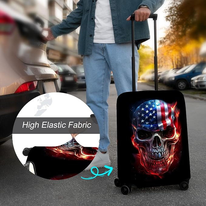 Luggage Cover Protector for 26-28 Inch Suitcases, TSA Approved Elastic Travel - Image 4