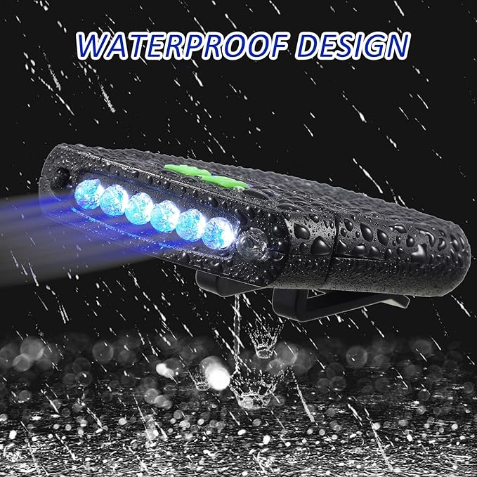 Mudder LED Clip on Cap Lights USB Rechargeable Cap Flashlight Clip Waterproof - Image 4