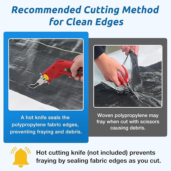 3ft x100ft Black Weed Barrier Landscape Premium Fabric-Heavy Duty Woven Ground Cloth with Superior Permeability Weed Control Convenient Design