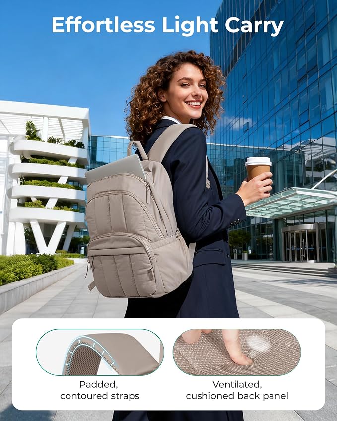 BAGSMART Womens Backpack Small Travel Laptop Backpack - Image 4