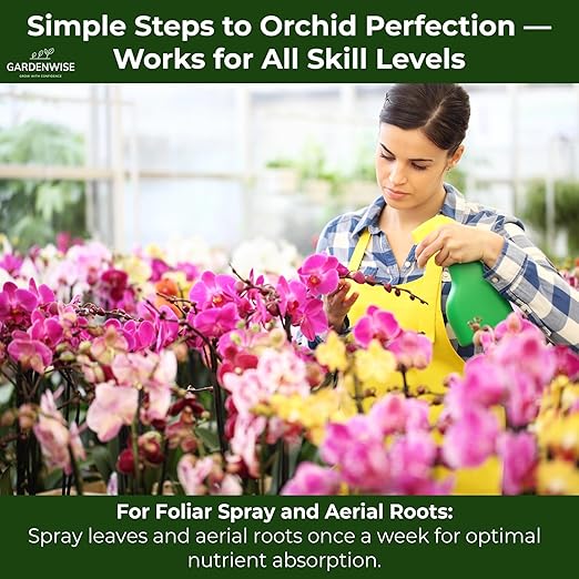 Premium Orchid Plant Food Mist – Orchid Fertilizer Spray – Orchid Food Fertilizer for Blooming – Orchid Plant Care Formula 3-1-2 – Ready-to-Use (8 OZ)