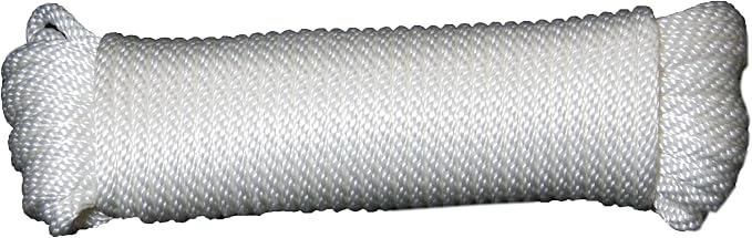 T.W Evans Cordage Co. 44-128 3/8-Inch Solid Braid Nylon Rope 100-Feet Hank by Unknown