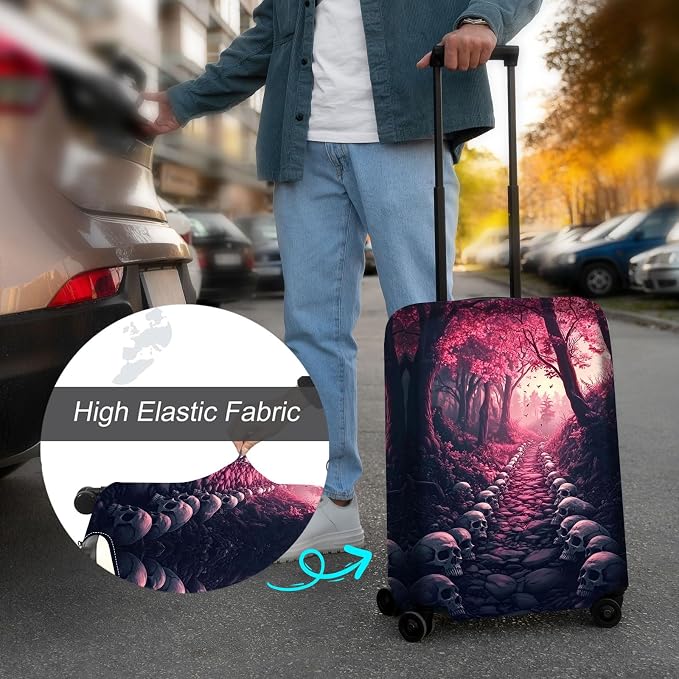 Luggage Cover Protector for 26-28 Inch Suitcases, TSA Approved Elastic Travel - Image 4