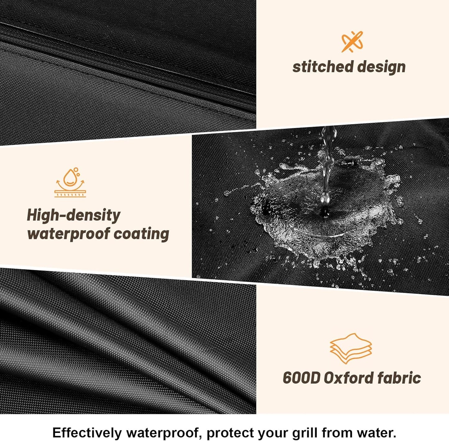 Kingling Universal Grill Carry Bag Fits for Blackstone 1860 Gas Grill & GD4002T Grill Heavy-Duty Carrying Storage Bag Grill Covers for Portable Propane Tabletop Grills BBQ Cover - 42"L x 25"W x 15"H