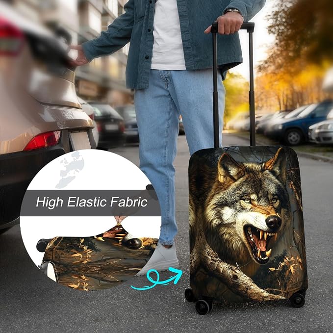 Luggage Cover Protector for 22-24 Inch Suitcases, TSA Approved Elastic Travel - Image 4