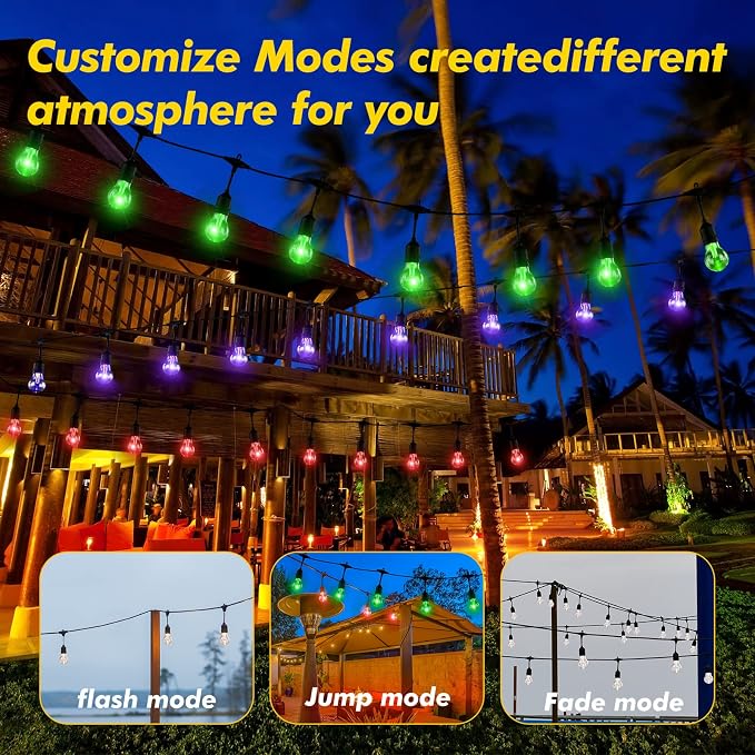 96FT Solar Outdoor String Lights - Image 3