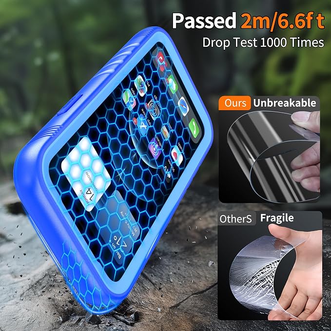 Cozycase Waterproof Case for iPhone 11 Pro Max, Shockproof Full-Body Rugged - Image 3