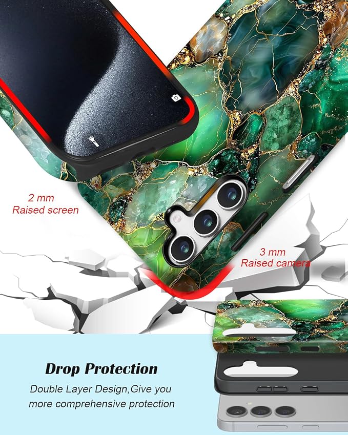 Compatible for Samsung Galaxy A36 5G Case, Dual Layer Heavy Duty 2 in 1 - Image 3