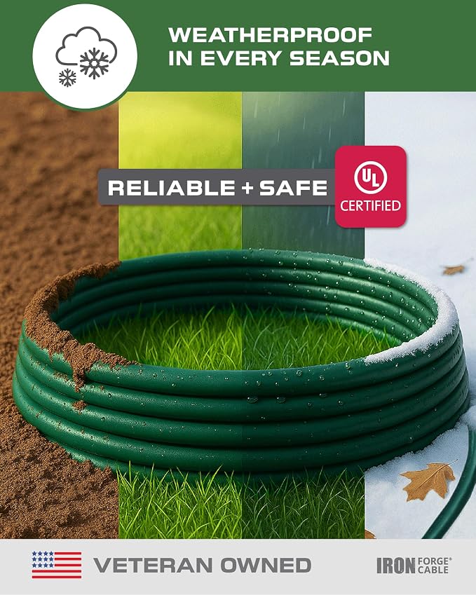 Iron Forge Cable 2 Pack 50ft Green Outdoor Extension Cord - Image 2