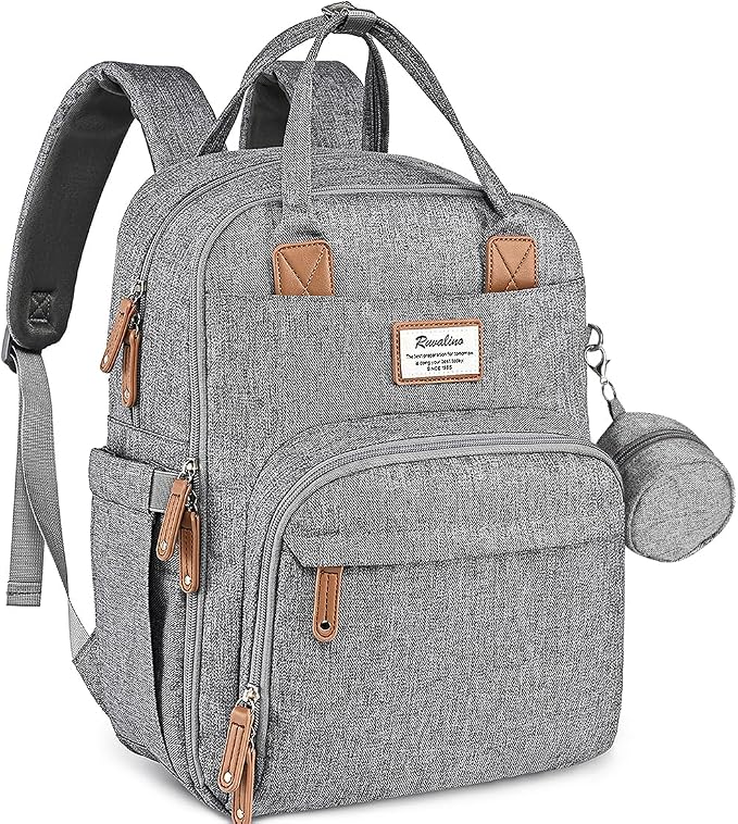 RUVALINO Diaper Bag Backpack-Expandable Baby Bag by RUVALINO