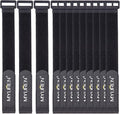 1"x 12"-12 Pack Reusable Fastening Cable Straps by MYUREN