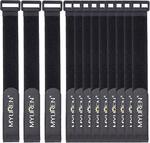 1"x 12"-12 Pack Reusable Fastening Cable Straps by MYUREN
