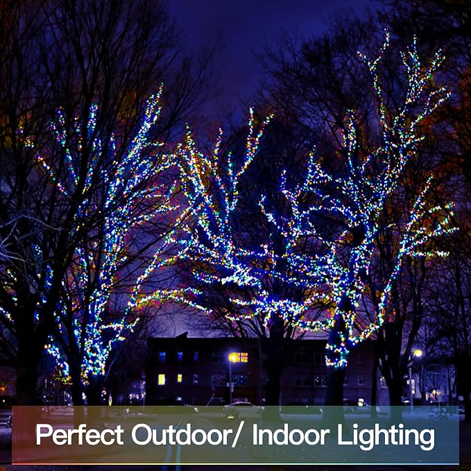 suddus 33ft 100 LED Outdoor String Lights, Led Twinkle Lights - Image 8