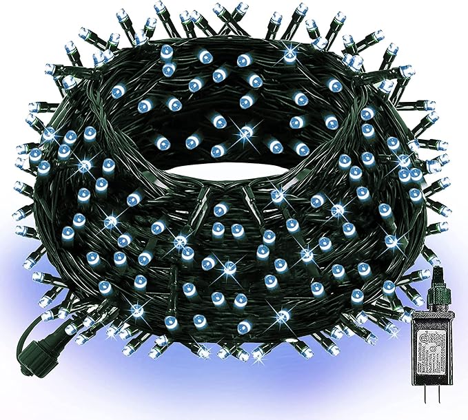 Dazzle Bright 300 LED Christmas String Lights, 100 FT Connectable Waterproof by DazzleBright