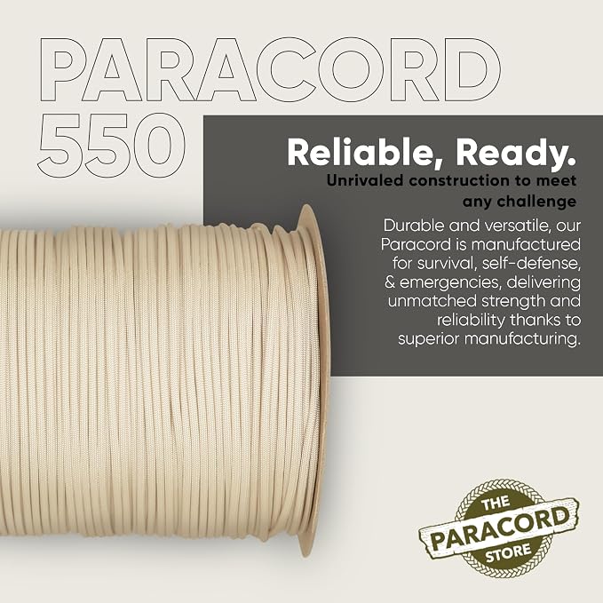The Paracord Store | Type III 550 Paracord - 1000 FT Spool - Image 3