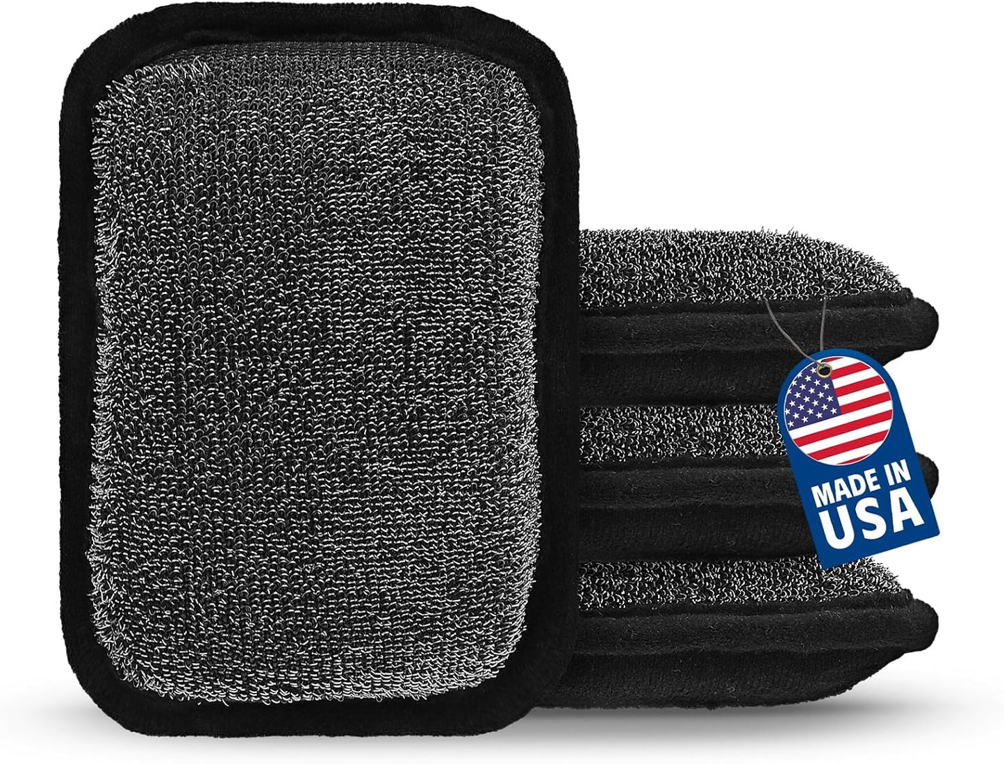 MEKER Grill Brush Bristle Free Replacement Pad, Ultra Safe Cleaning, Grill Cleaner Pad, Grill Brush Replacement Pad, 4 PCS