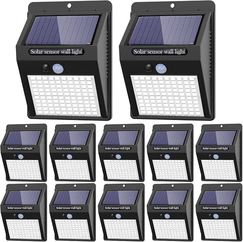 12 Pack Solar Lights Outdoor, 3 Modes/100LED Wireless IP65 Waterproof Solar by kolpop