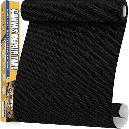 Canvas Repair Tape, 16 x 63 Inch Waterproof Heavy Duty Fabric Tape by ProfessionalFurnitureRepair