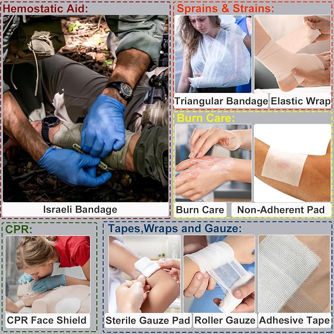 First Aid Kit, Survival Gear Outdoor Tactical Gear Set First Aid Kits Military - Image 7