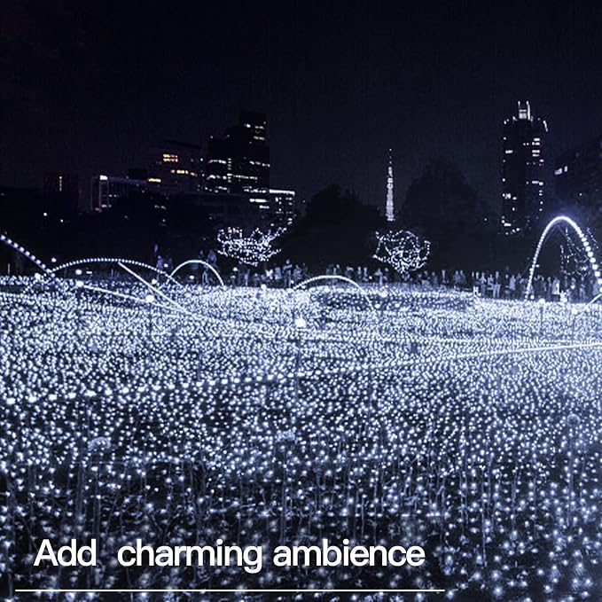 suddus 66ft 200 LED Outdoor String Lights, Led Twinkle Lights - Image 8