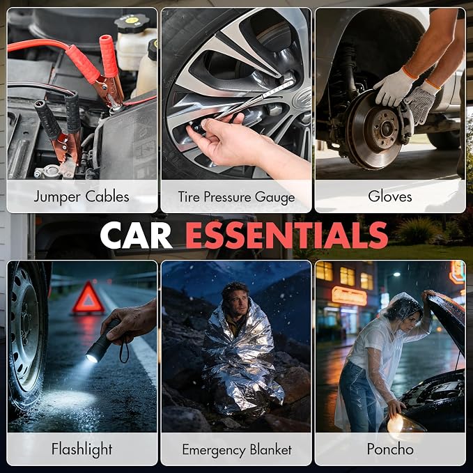 VCANENERGY Car Emergency Safety Kit Bag - Image 5