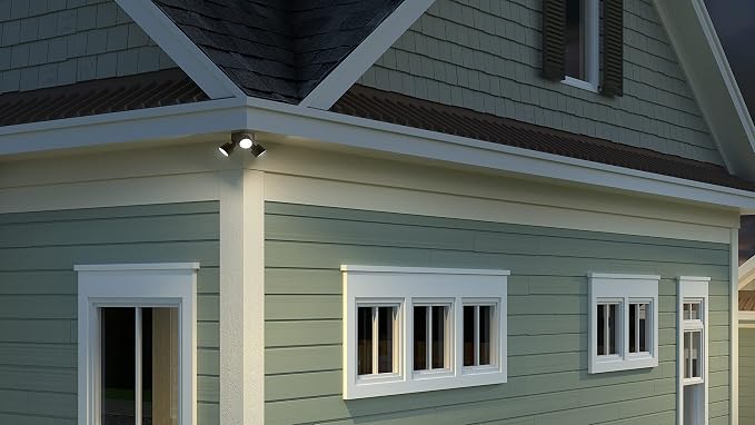 Lithonia Lighting HomeGuard 3-Light LED Outdoor Flood Lights, Outdoor LED Lights - Image 10