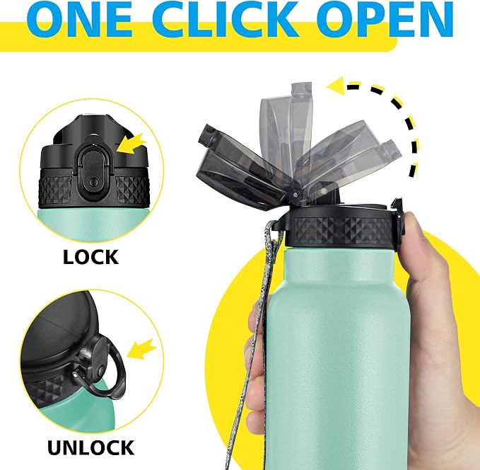 Han's Bottle Sports Water Bottle - 32 Oz - Image 4