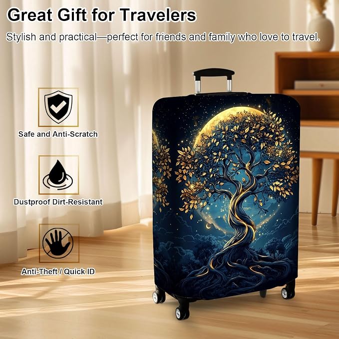 Luggage Cover Protector for 26-28 Inch Suitcases, TSA Approved Elastic Travel - Image 7