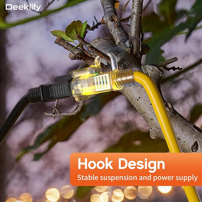 12AWG 15 FT Heavy Duty Outdoor Extension Cord Waterproof - Image 3