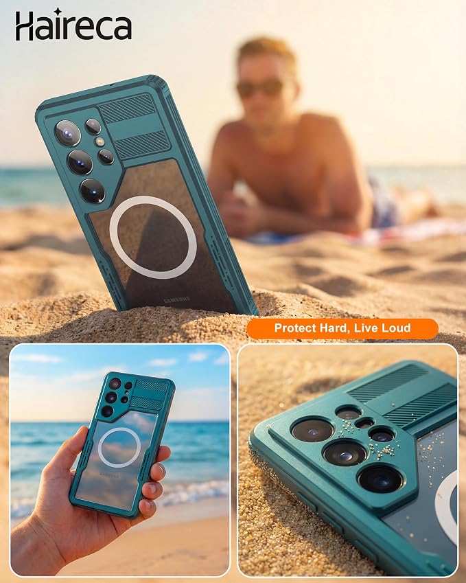 for Samsung Galaxy S25 Ultra Waterproof Case, Magnetic Heavy Duty Military - Image 6