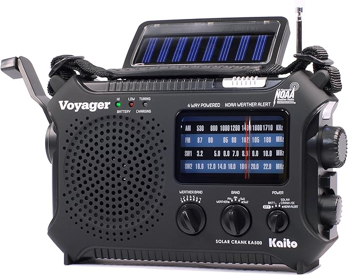 Kaito KA500 5-way Powered Emergency AM/FM/SW NOAA Weather Alert Radio - Image 2