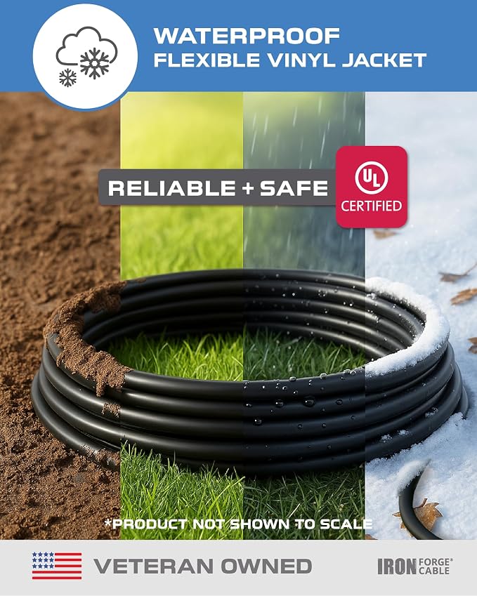 Iron Forge Cable 25 Ft Black Extension Cord - Image 2