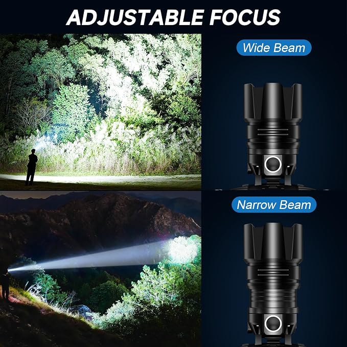 NiaoChao Headlamp Rechargeable, 99000 LM Super Bright LED Head Lamp - Image 5