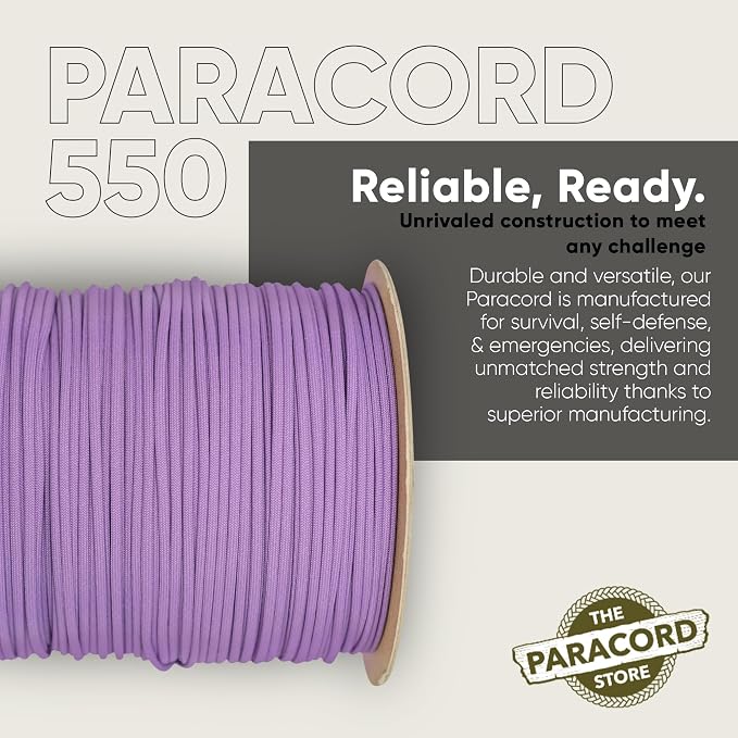 The Paracord Store | Type III 550 Paracord - 250 FT Spool - Image 3