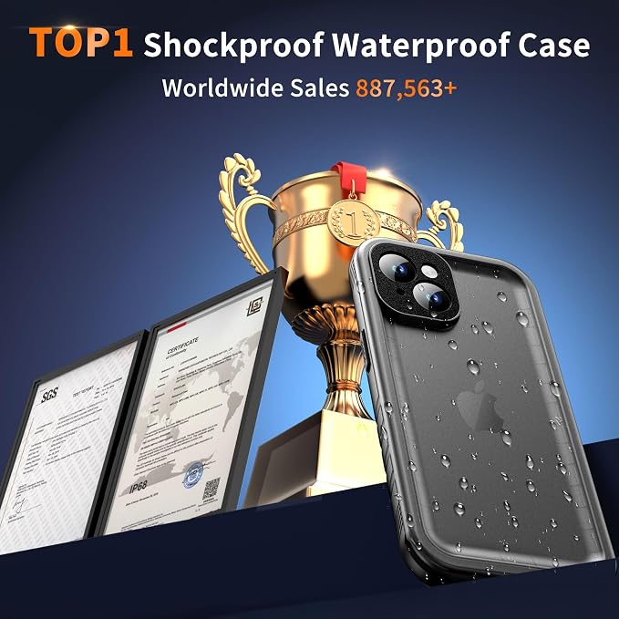 Cozycase for iPhone 15 Plus Waterproof Shockproof Dustproof Case - Image 10