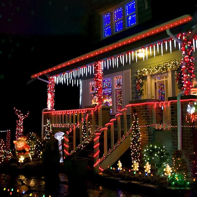 Solar Rope Lights, 2 Packs Total 132ft 400LED Solar String Lights, 8 Modes - Image 6