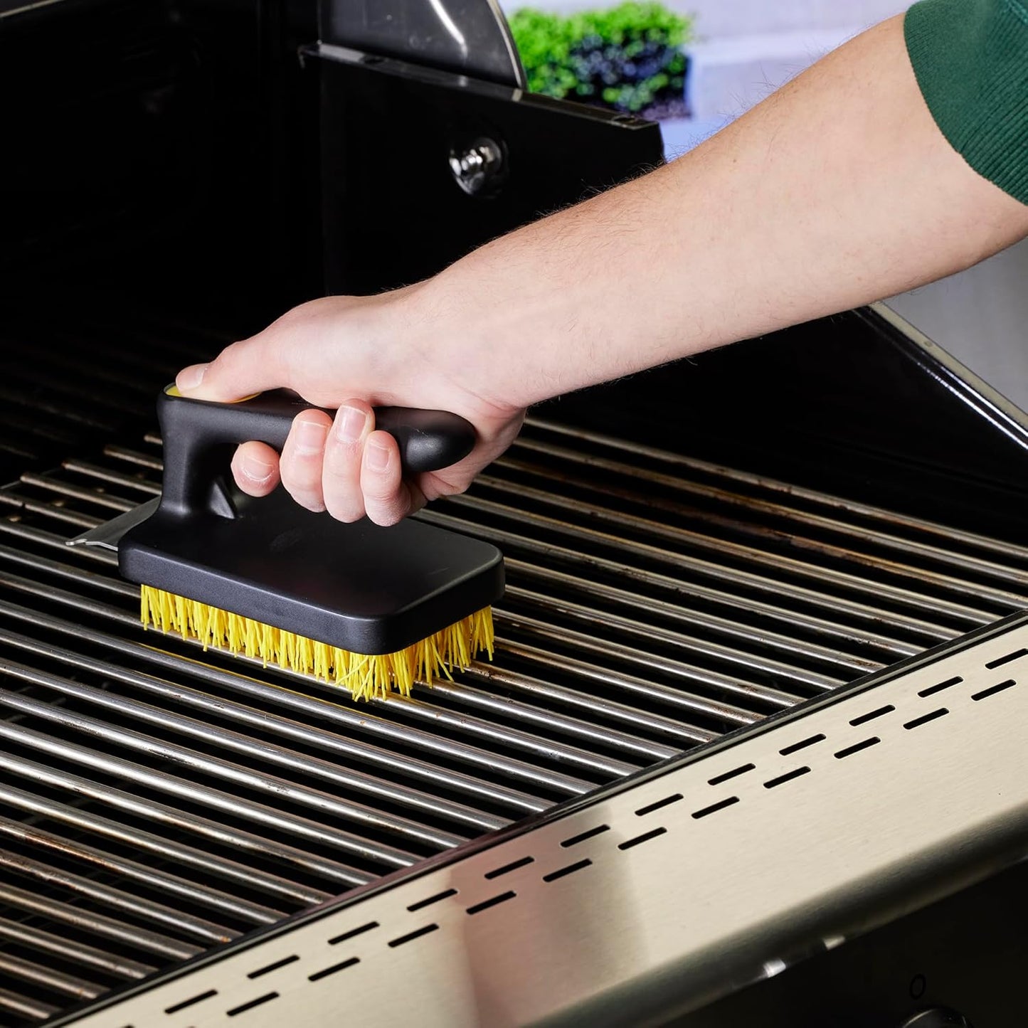 Mr. Bar-B-Q Nylon XL Scrub Brush Powered by Scrub Daddy