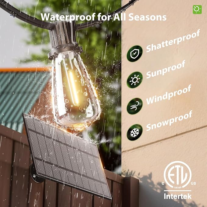 KYY 54 FT Solar String Lights Outdoor - Image 4