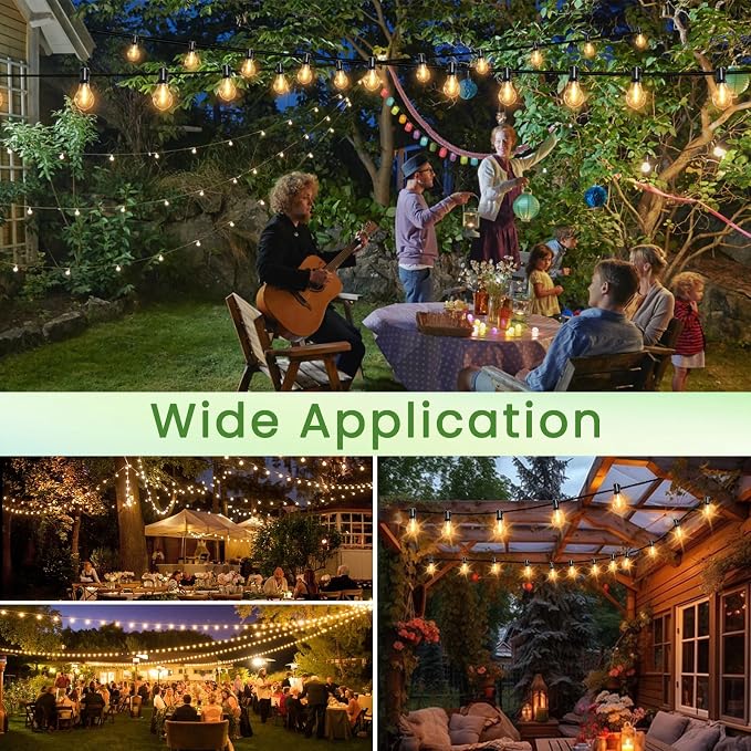 Outdoor String Lights 50FT LED String Lights - Image 6