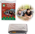 Emergency Thermal Mylar 2 Person Sleeping Bags -Ultra Compact by GrizzlyGear
