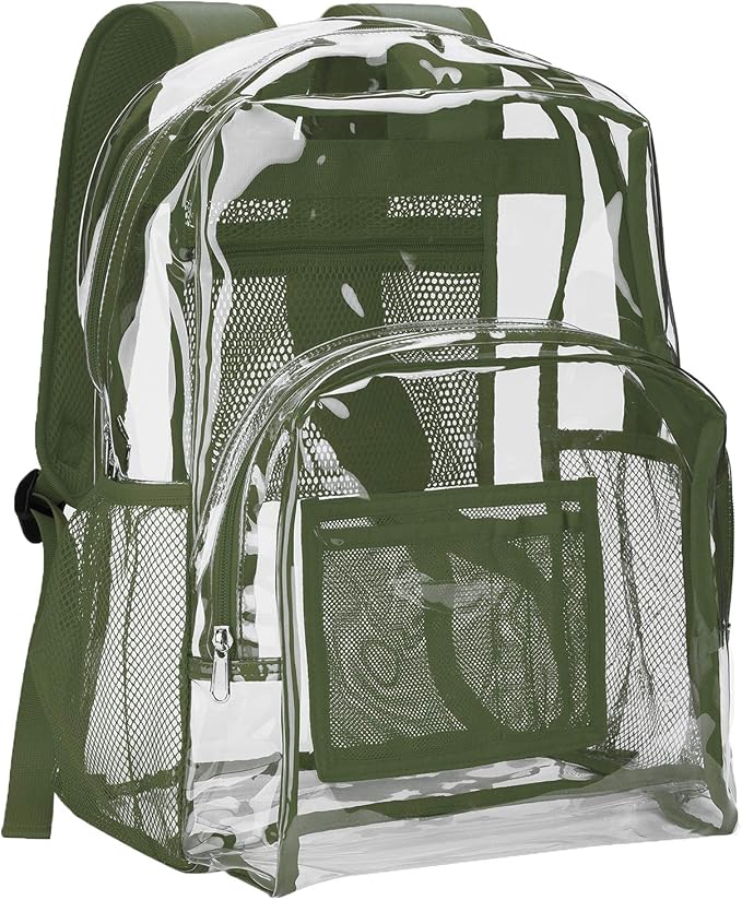 Vorspack Clear Backpack Heavy Duty PVC Transparent Backpack by Vorspack